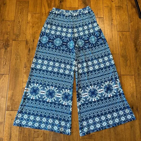 Lot of 3 Womens New Directions Wide-Leg Stretch Palazzo Pants and Blouse Sz L - Picture 11 of 13